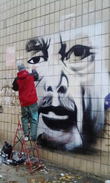 В Киеве появился мурал в честь президента Чехии: опубликованы фото