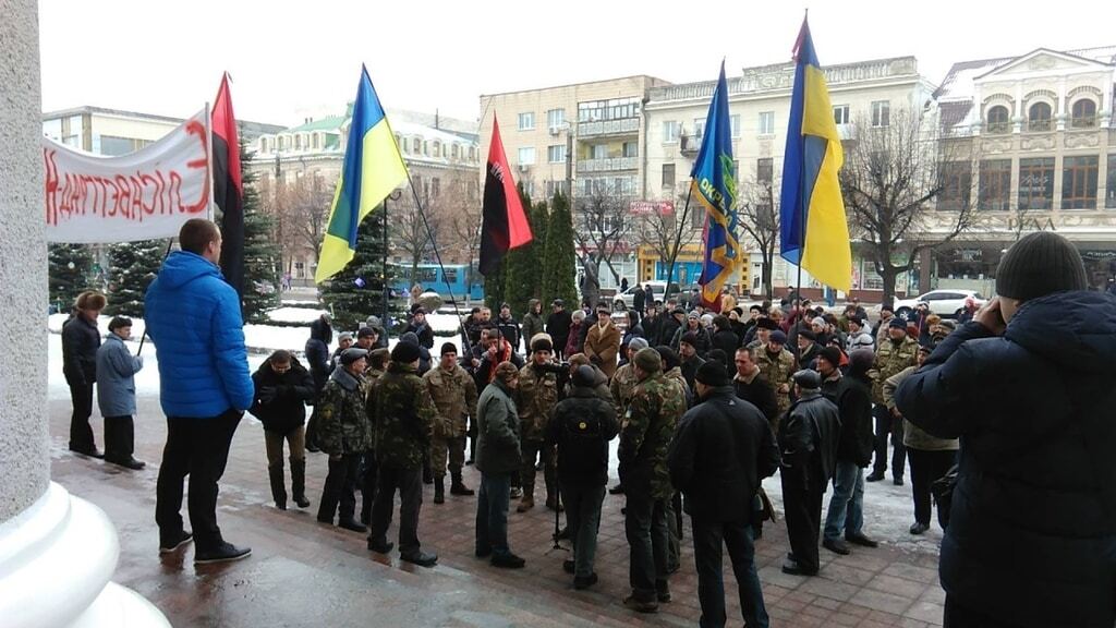 У Кіровограді мітингували за проукраїнське перейменування: опубліковані фото