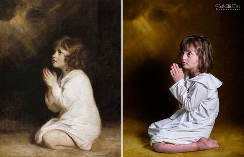 Дети с синдромом Дауна перевоплотились в героев классической живописи: фото