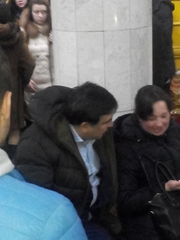 Спустився: Саакашвілі помітили в харківському метро