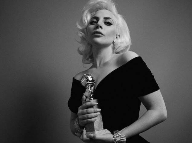Золотой глобус: Леди Гага и ДиКаприо снялись в черно-белой фотосессии