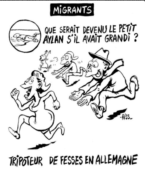 Charlie Hebdo опубликовал карикатуру на события в Кельне: фотофакт