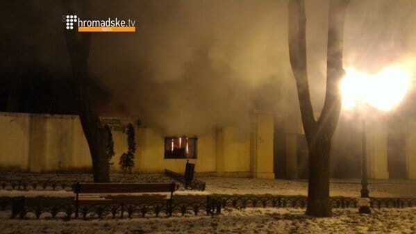 Пожар в кинотеатре в центре Одессы потушили