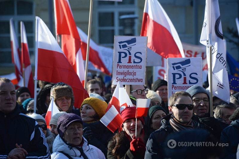 Польшу охватили массовые протесты против правительства