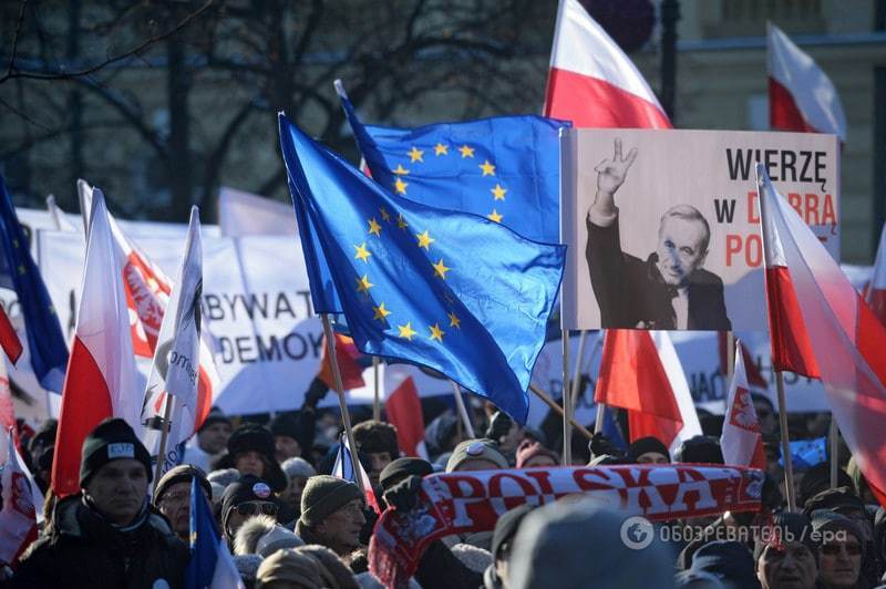 Польшу охватили массовые протесты против правительства