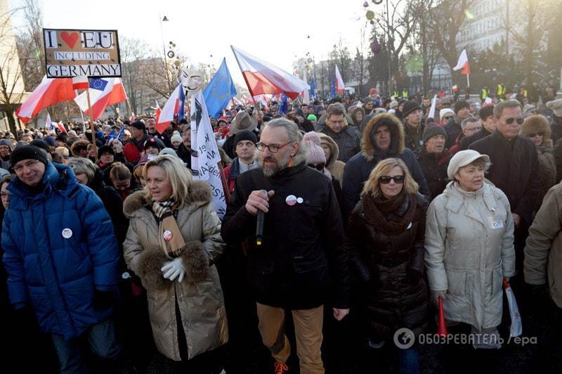 Польшу охватили массовые протесты против правительства