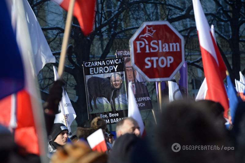 Польшу охватили массовые протесты против правительства