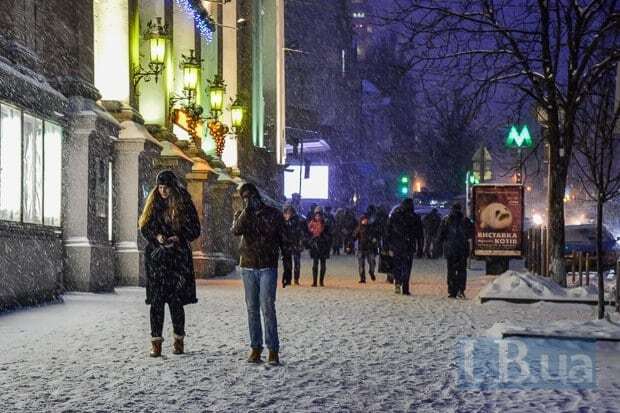 Киев замело: опубликованы фотографии заснеженной столицы 