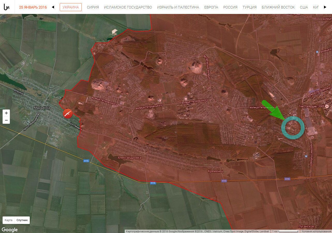 На Донбассе вычислена база российских войск в 10 км от линии фронта