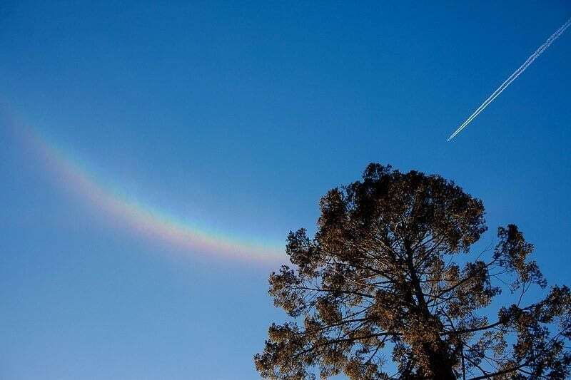 Чудо природы: опубликованы невероятные фото перевернутой радуги