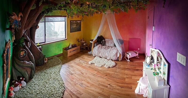 Отец превратил спальню дочери в волшебный домик: удивительные фото