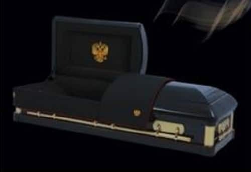Россиян будут хоронить в элитных гробах "патриот": опубликованы фото