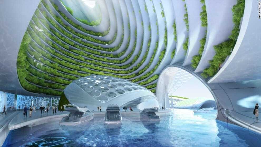 Водний світ: у Бельгії представили проект плавучого еко-міста майбутнього 