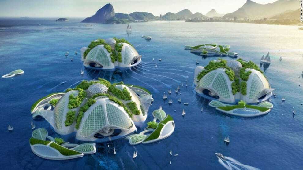Водный мир: в Бельгии представили проект плавучего эко-города будущего 
