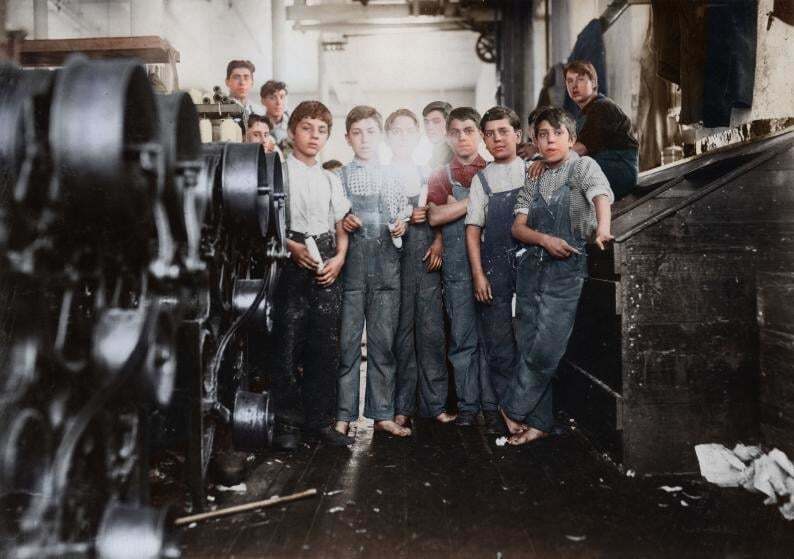 Експлуатація дитячої праці в США: скандальні фото ХХ століття