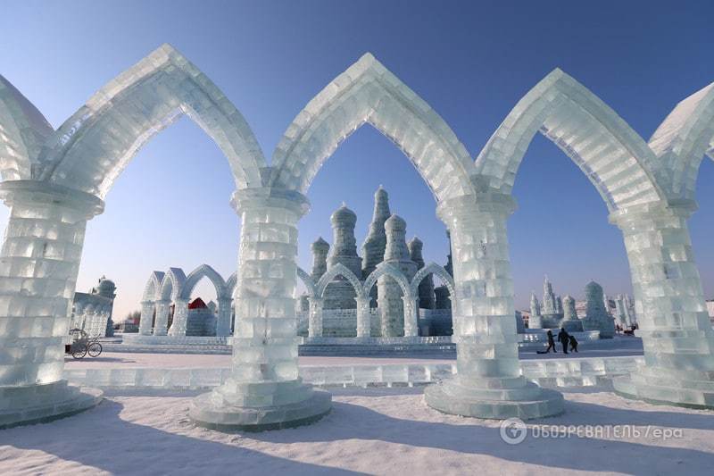 У Китаї збудували царство з льоду і снігу: фоторепортаж 