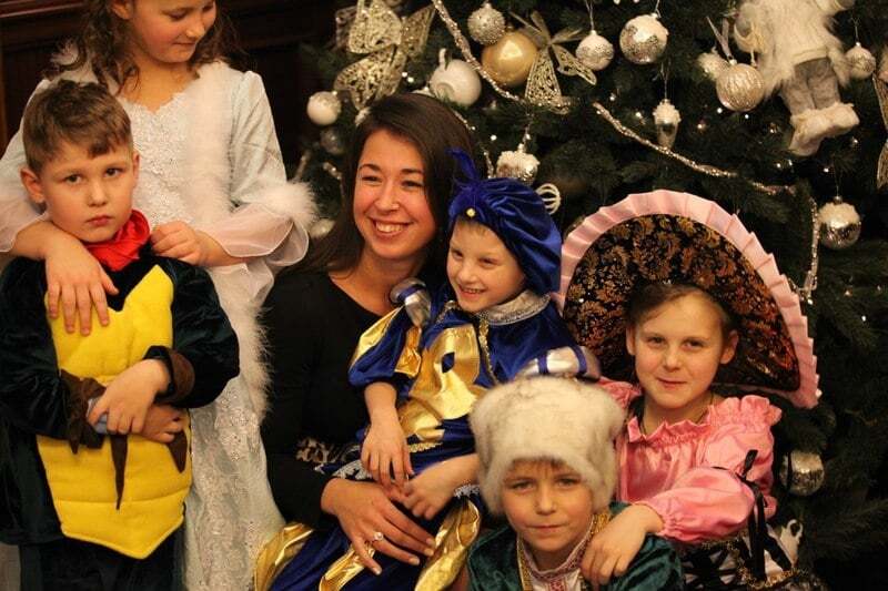 В Киеве состоялся новогодний праздник для детей из зоны АТО