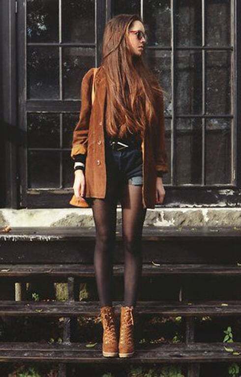 С чем носить шорты зимой: 30 модных идей