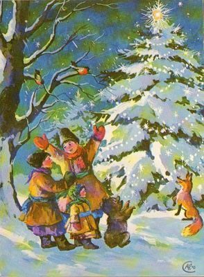 Старинные украинские рождественские открытки: редчайшая подборка