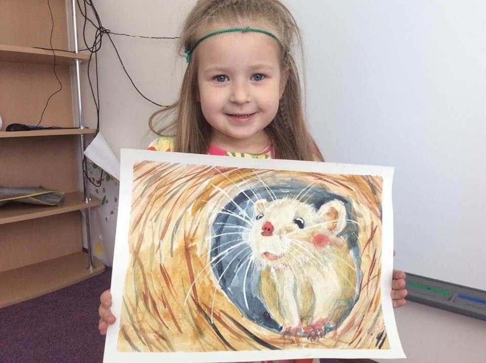 5-летняя дочь победителя "Голосу країни" поразила художественным талантом
