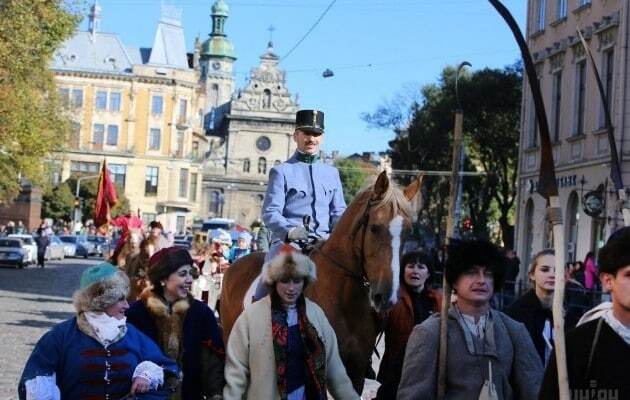 Тисячоліття державності: Львовом пройшов марш захисників Русі