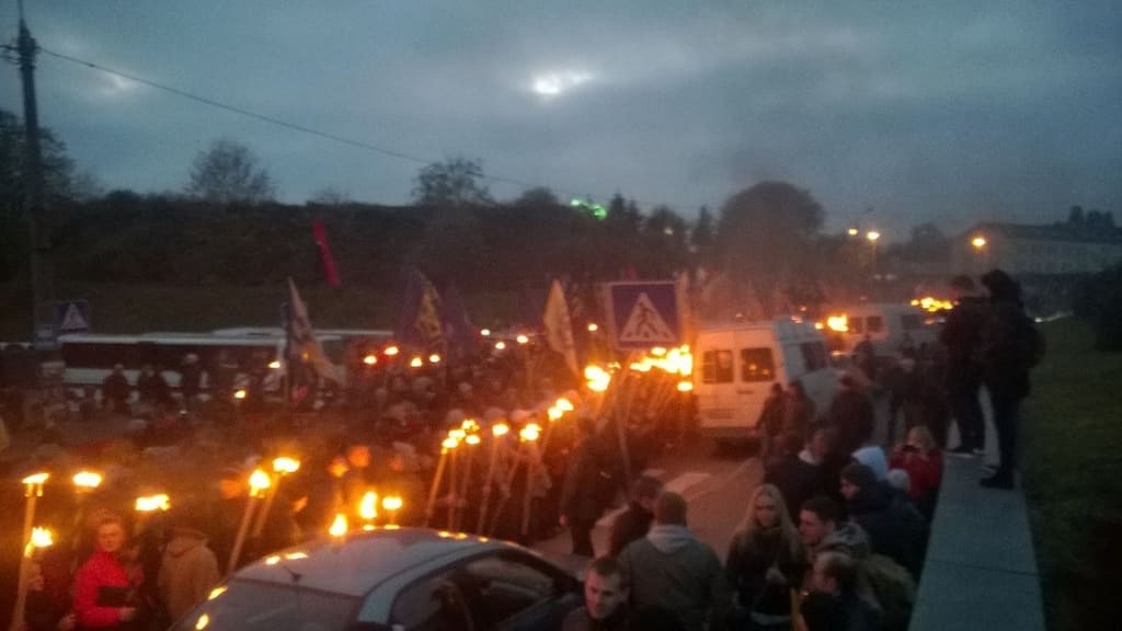 "Марш нации": в Киеве состоялось факельное шествие. Опубликованы фото и видео