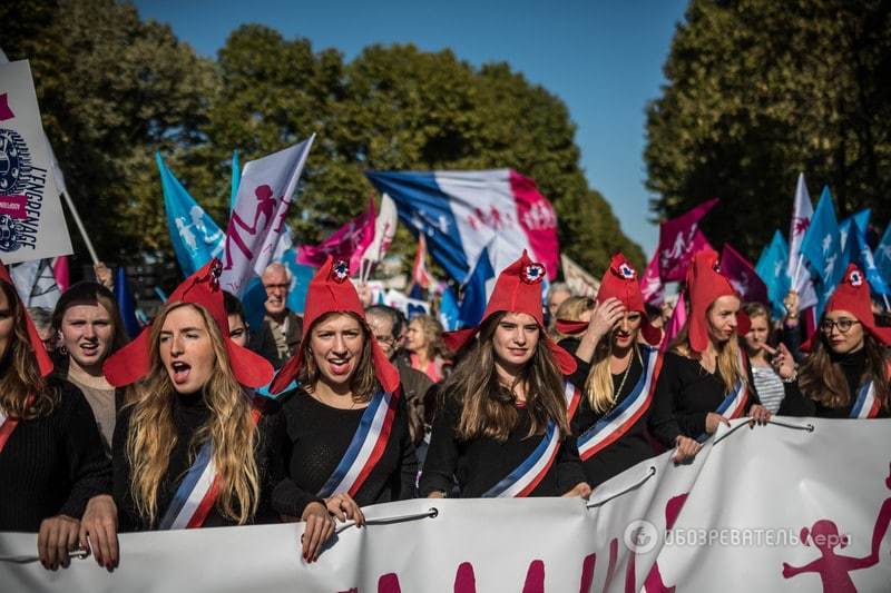 У Парижі протестували проти одностатевих шлюбів
