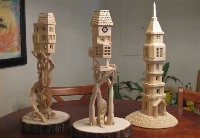 Скульптор из 300 тысяч зубочисток создал город в миниатюре