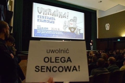 "Звільніть Сенцова!" У Варшаві організували акцію на підтримку режисера