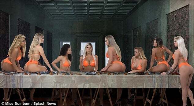 "Тайная вечеря" с участницами "Мисс Бум-Бум" возмутила католиков