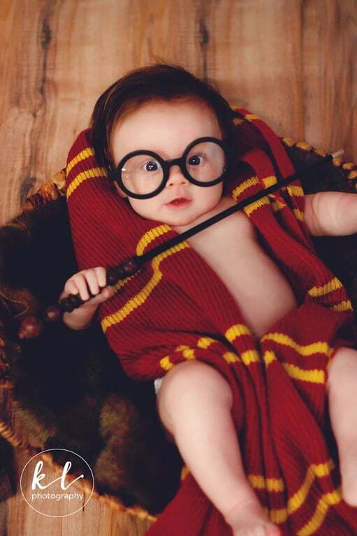 Мама сняла трехмесячного сына в милой фотосессии в стиле Гарри Поттера
