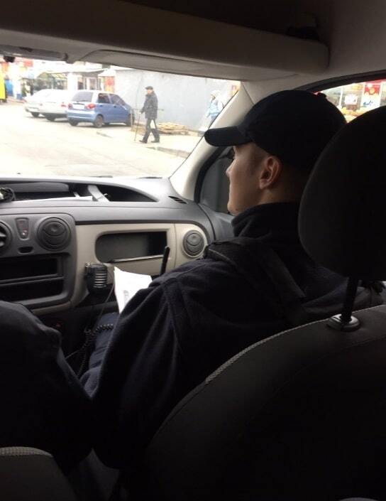 Деканоидзе проехалась по Киеву с полицейским патрулем