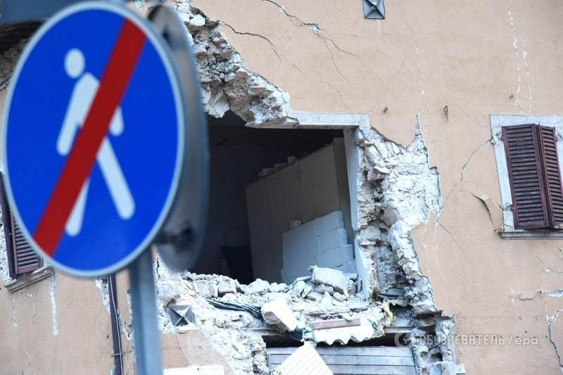 Землетрус в Італії: постраждали будинки близько 3000 осіб