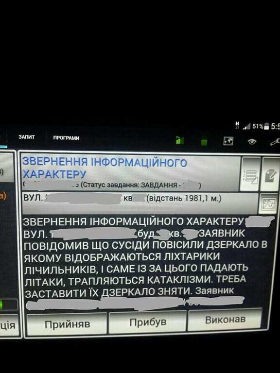 Пошли бить демонов: копы показали курьезные обращения украинцев