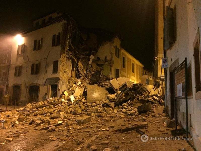 Землетрясение в Италии: повреждены дома трех тысяч человек