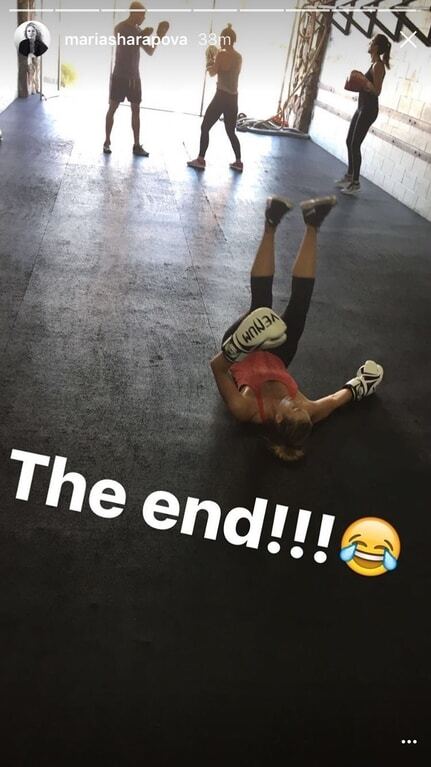 "The end": россиянку Шарапову отправили в "нокаут" на тренировке – яркие фото
