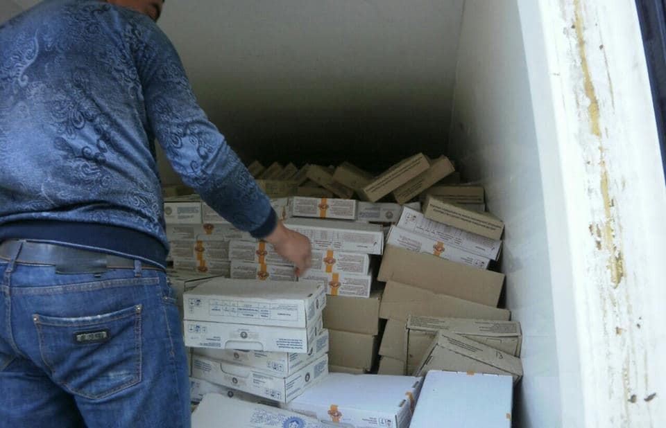 Контрабандные конфеты: в зону АТО пытались незаконно ввезти продуктов на 750 тыс. грн