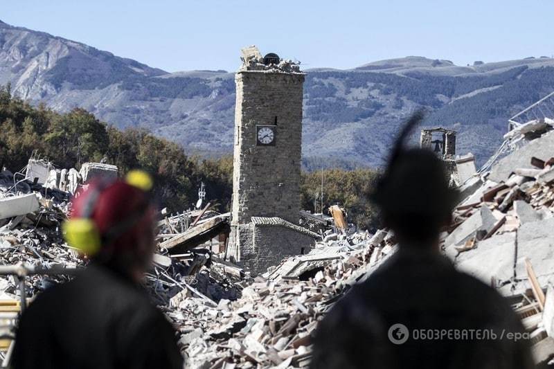 Десятки раненых и разрушенные святыни: фоторепортаж из пострадавшего региона Италии