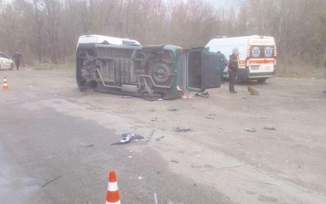 На запорожской трассе произошла автокатастрофа