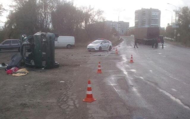 На запорожской трассе произошла автокатастрофа