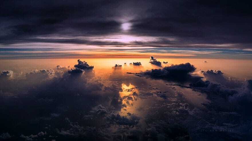 Захватывающие дух снимки неба, сделанные лётчиками