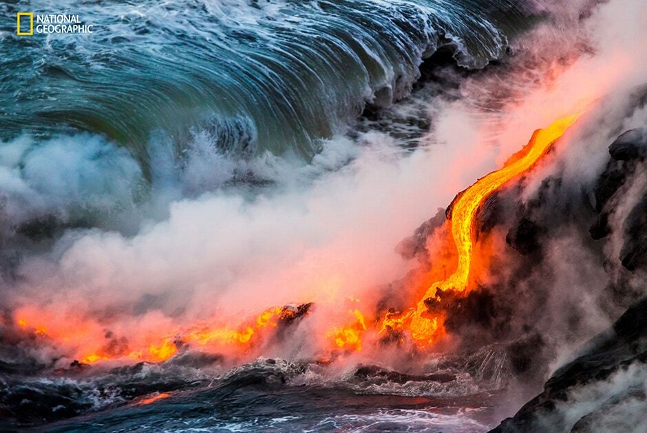 Падіння лави в океан і сходження до зірок: National Geographic опублікував чарівні знімки світу природи