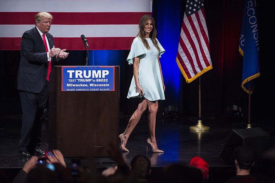 От модели до жены президента: стиль новой первой леди США Мелании Трамп
