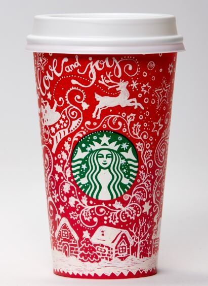 Starbucks наш: украинка создала дизайн новогодних чашек для известной сети кофеен
