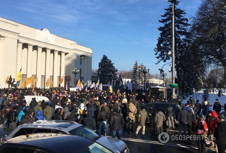 Первый день протестов в Киеве: все подробности, фото, видео