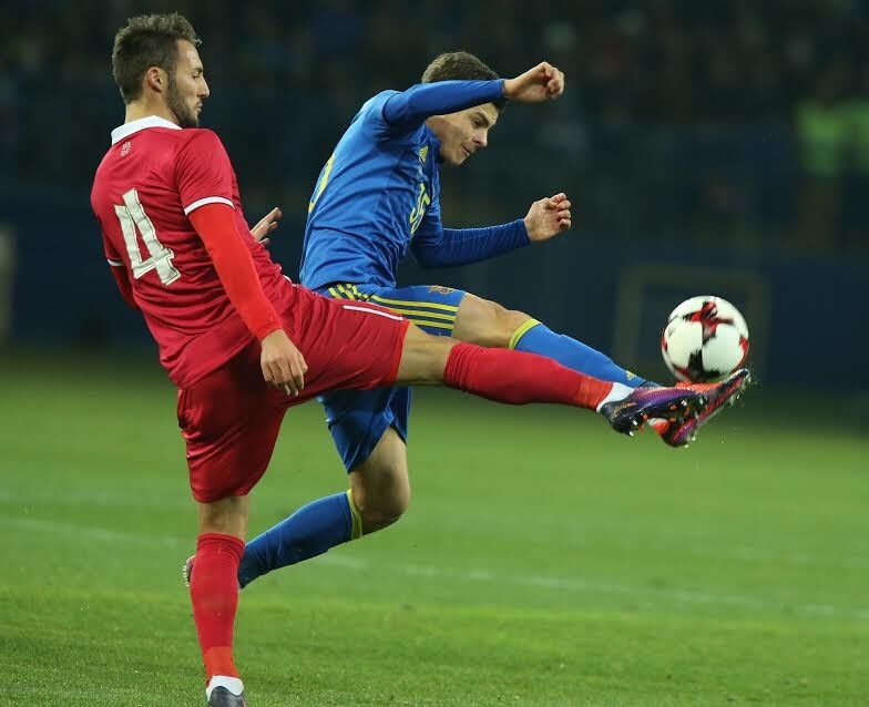 Сборная Украины завершила футбольный год победой над Сербией