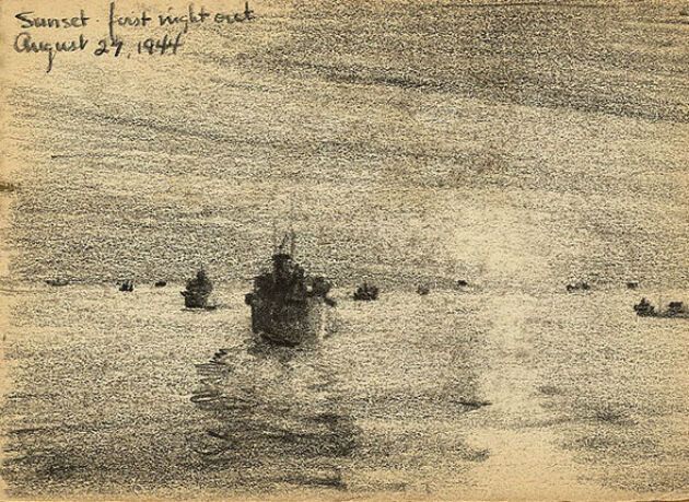 Впечатляющая находка: в сети появились рисунки солдата Второй мировой войны