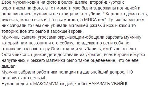 "Запах крови был повсюду": в Херсоне жестоко зарезали щенков на глазах у детей. Опубликованы фото