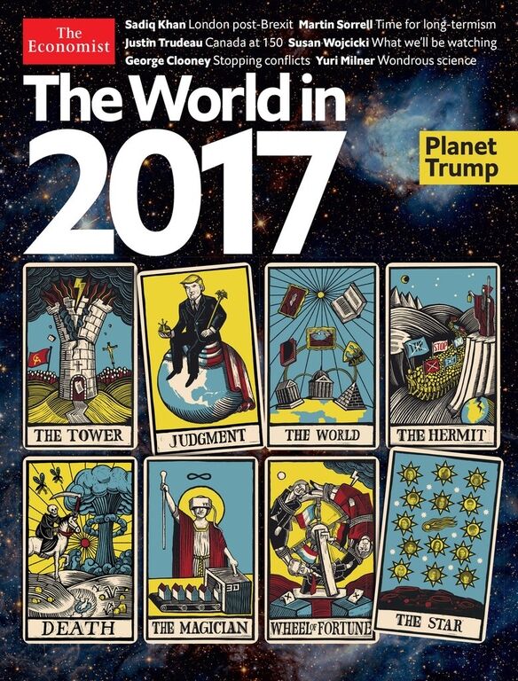 Планета Трампа: The Economist изобразил, что ждет мир в 2017 году