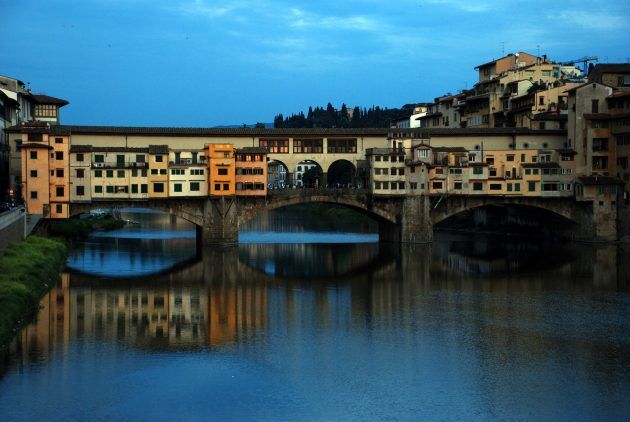 красивые мосты: Понте Веккьо, Италия